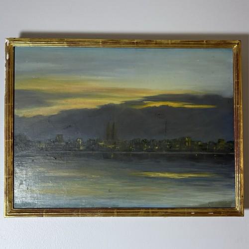 Original framed oil - framed, pairing