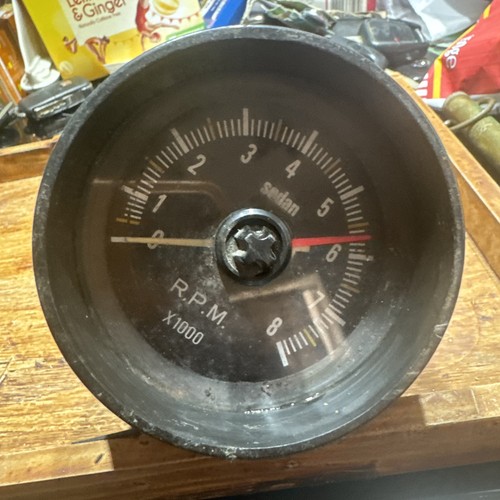 Classic car sedan rev counter - car,