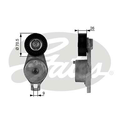 Gates t38185 belt - belt, tensioner