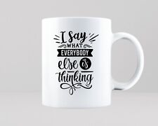 Big Mouth No Filter Mug Gift Idea Funny Gossip Joke Office Rude Tea Coffee Cup