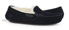 UGG Ansley Black Suede Fur