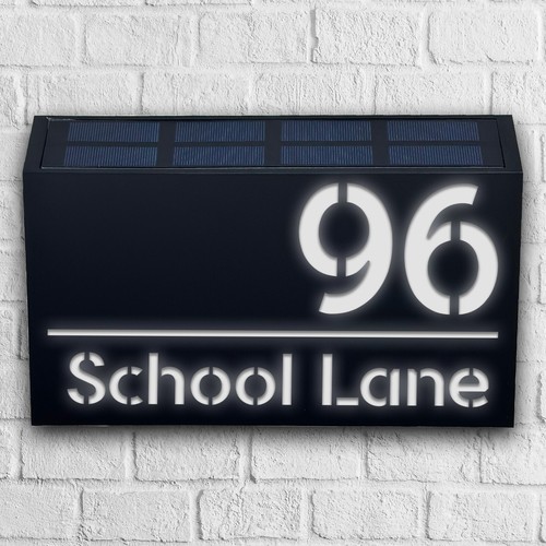 Solar light house signs - house,
