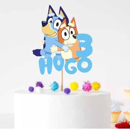 Personalised bluey cake topper - cake,