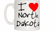 I Love Heart North Dakota Mug