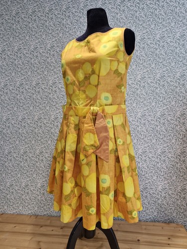 Vintage dress 1950s - 1950s, yellow