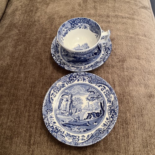 Spode blue italian china cup - spode,
