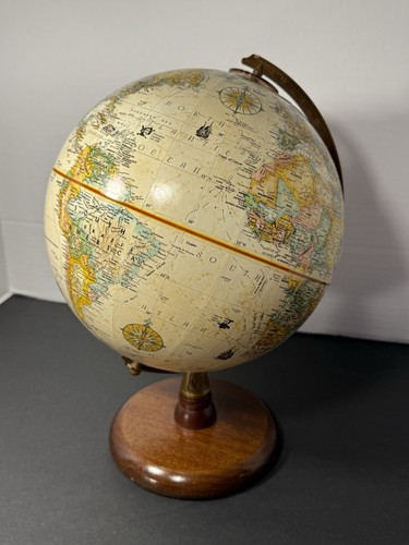 Vintage style world globe - style, on