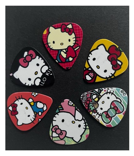 Hello kitty guitar plectrums - hello,