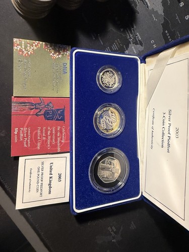 2003 silver proof piedfort - 2003,