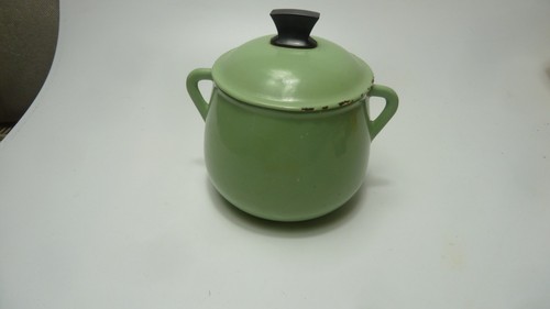 Vintage enamel cast iron - enamel,