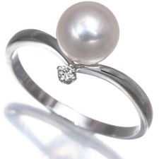 Auth Mikimoto Ring Akoya Pearl