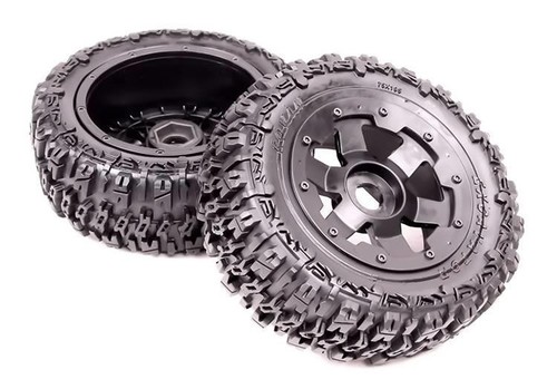 Excavator truck wheels - truck, black