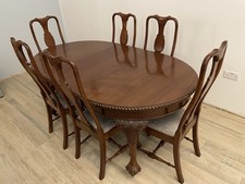 Mahogany Dining Table with 6 Chairs