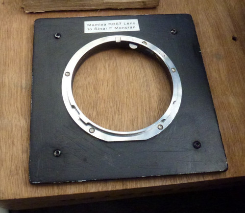 Sinar lens board panel - f, p