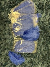 101x Royal Blue Approx 25cm Feathers LARP Reenactment Drag queen Fancy Dress