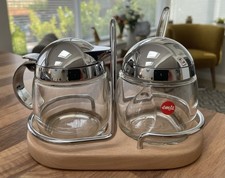 Emsa Scandic Condiment Cream Pourer Caddy Solid Beech Base UNUSED