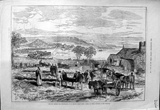 Old Print Ref.498 1875 Church