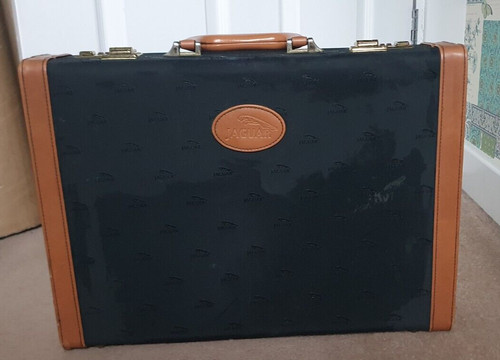 Vintage jaguar briefcase with - jaguar,