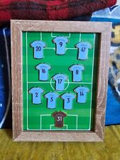Manchester City 2022 treble winning team pin badge display case