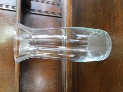 Tall clear glass vase 26cm - glass,