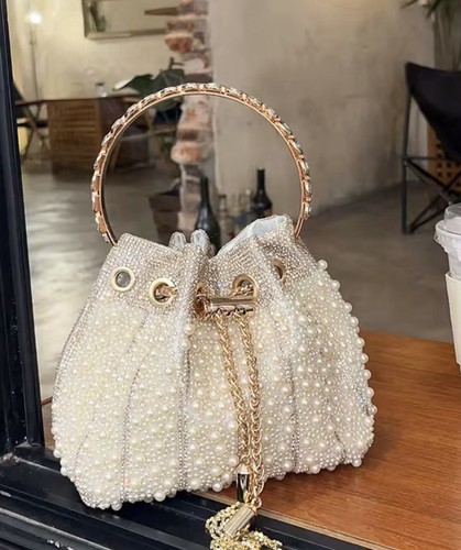 Cream pearl rhinestone - pearl,