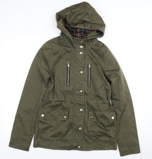 Topshop Women's Green Parka