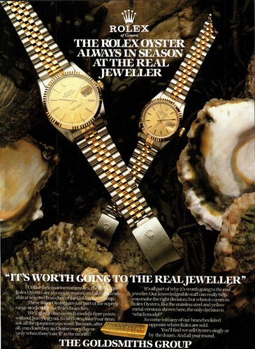 1985 advert rolex oyster wrist - 1985,