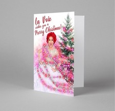La Voix Christmas Card, Strictly Come Dancing Christmas Card, Drag Queen Card