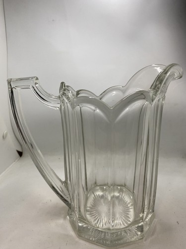 Vintage glass jug pitcher - glass,