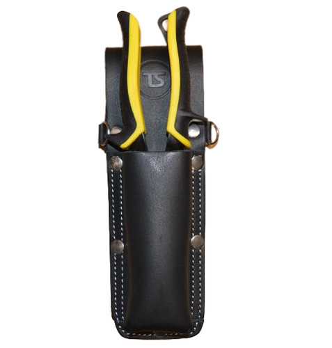 Black leather tin - ts, /