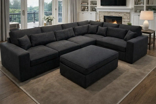 Luxury ruby corner - ruby, sofa