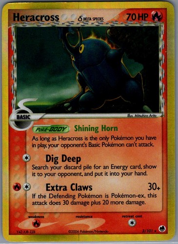 Heracross holo - (delta,