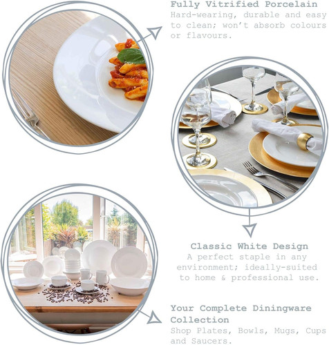 White cereal bowls set - cereal,