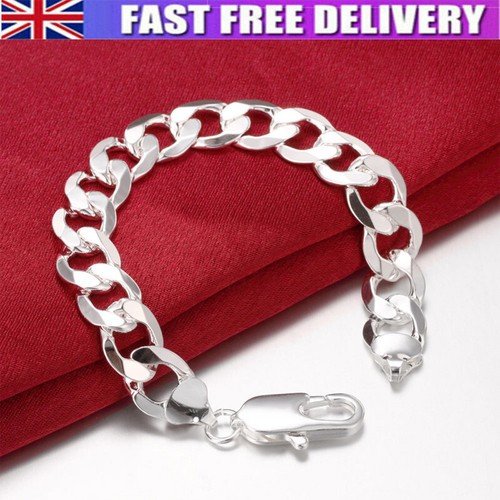 12mm mens 925 sterling - 925, silver