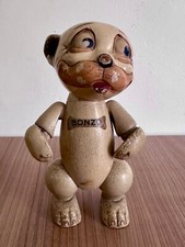 Rare 1920s Schoenhut Wooden Bonzo Dog Toy – Articulated Hand-Painted