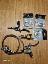 Hope Tech 3 X2 Front And Rear Hydraulic Brakes - Custom Team Green And Orange