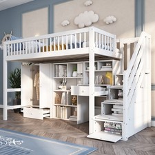 Wooden High Sleeper Storage