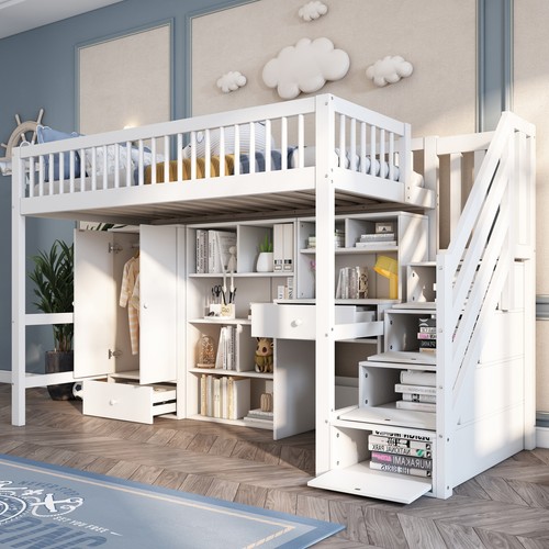 Wooden high sleeper storage - wooden,