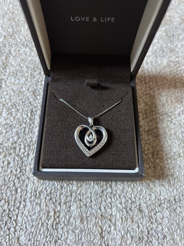 Ernest jones silver heart - ,