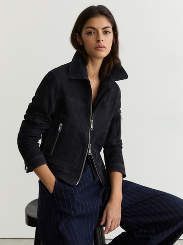 Reiss womens navy leather - reiss,