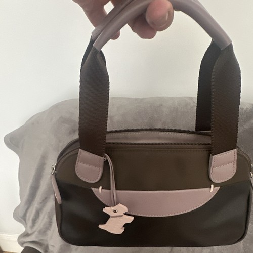 Radley brown pink nylon top - radley, brown/pink