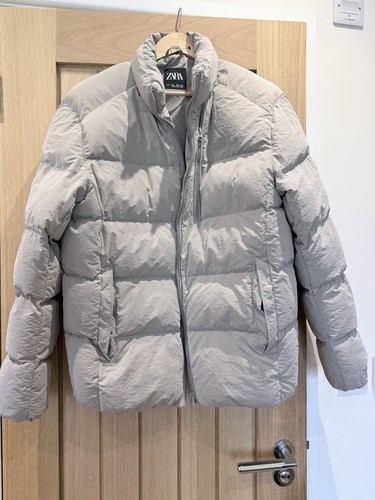 Zara gray puffer coat - gray,