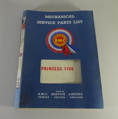 Parts list bmc ado16 - list,