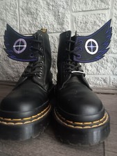 PAIR Of Target Sneaker Wings. Boot Or Shoe. Halloween. Goth. Fancy Dress. 