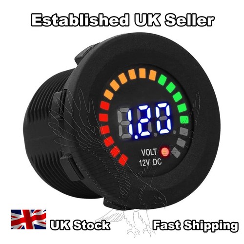 12v digital led voltmeter for - 12v,
