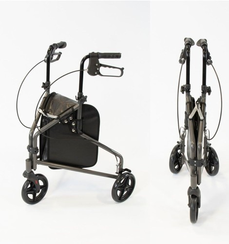 Nrs wheel rollator silver - nrs, 3-wheel