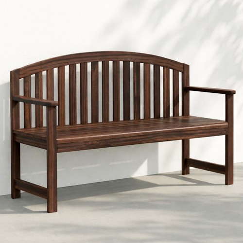 Rustic wooden garden bench - rustic,