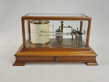 Double Arm Barograph Stormograph with Chart Draw, Charts, and Ink Bottles