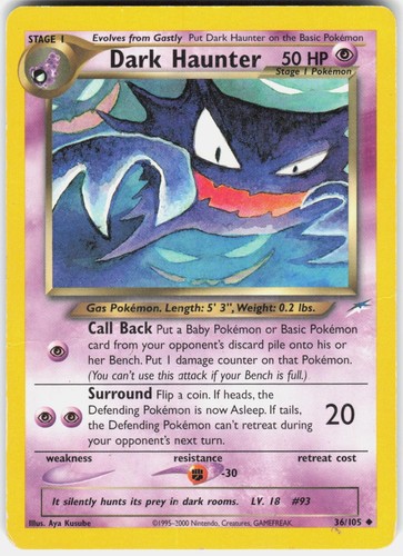 Pokemon dark haunter 105 - pokemon, 36/105