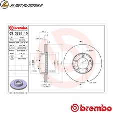 Brake discs 3825 10 - 2x, 09.3825.10